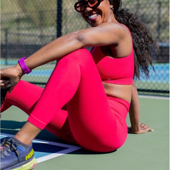 Savvi Ashtanga 24” Textured Workout Active Leggings NWT Small - Picture 4 of 13